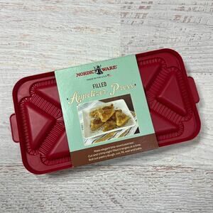 NEW Nordic Ware Filled Appetizer Press Triangle Pastry Mold Plastic Made USA